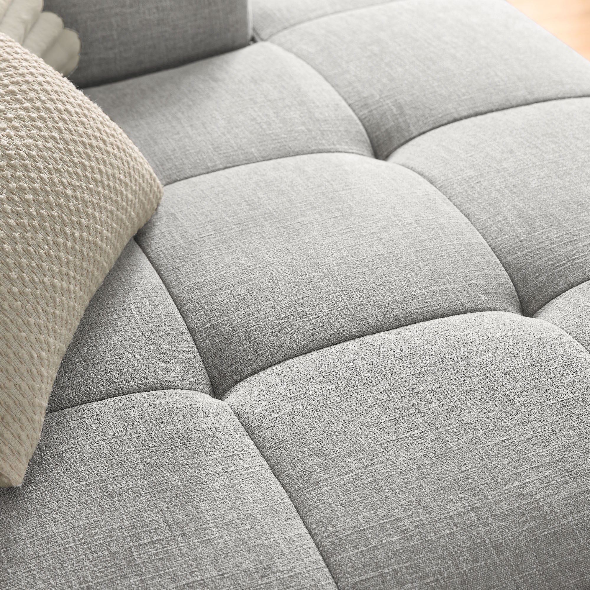 Liana Right-Facing Upholstered Fabric Modular Sofa with Chaise by Modway