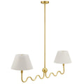 Wave Squiggle 2-Arm Pendant Light by Modway