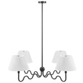 Wave Squiggle 4-Arm Pendant Light by Modway