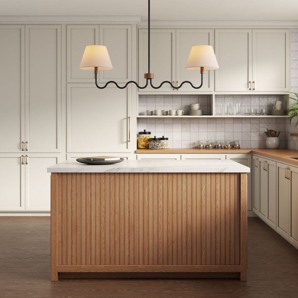 Sunlit Squiggle 2-Arm Pendant Light by Modway