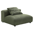 Solace Modular Corduroy Upholstered Armless Chair by Modway