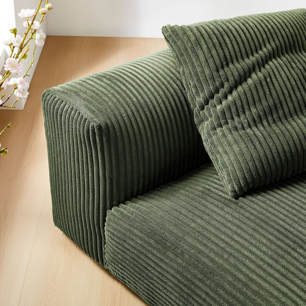 Solace Modular Corduroy Upholstered Armless Chair by Modway