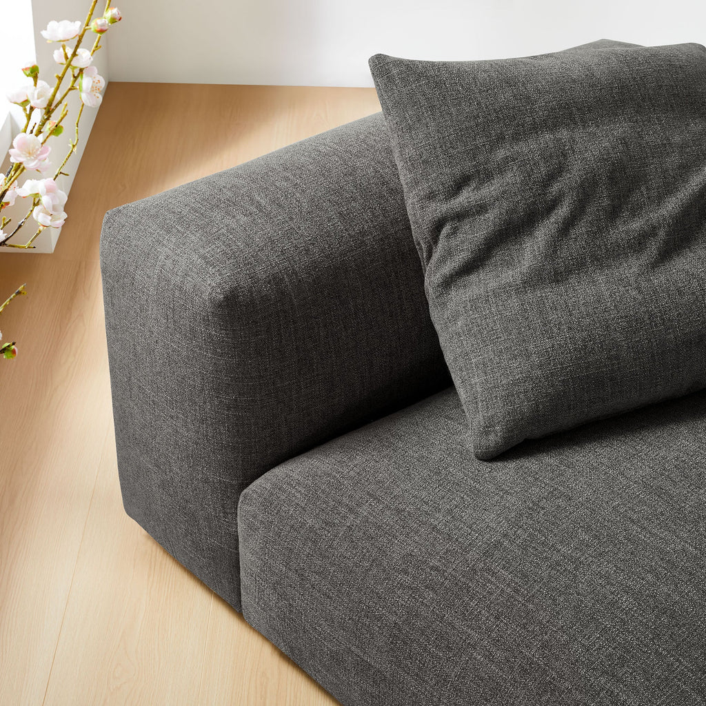 Solace Modular Upholstered Fabric Armless Chair by Modway