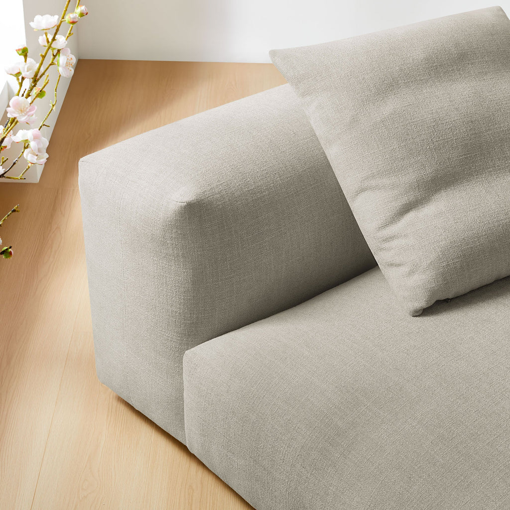 Solace Modular Upholstered Fabric Armless Chair by Modway