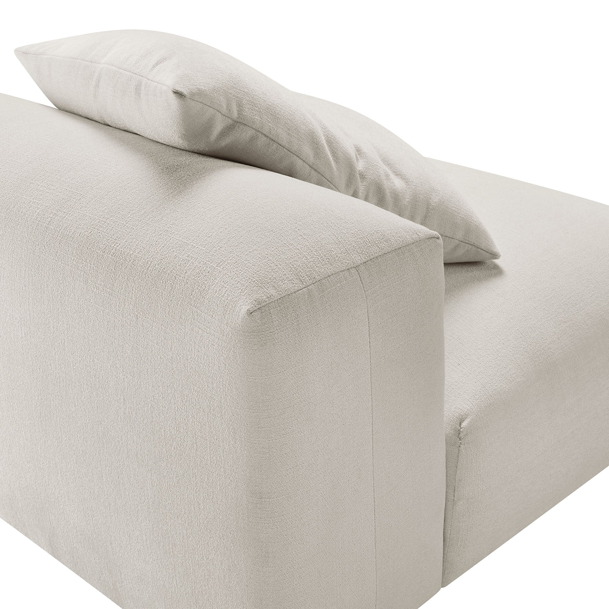 Solace Modular Upholstered Fabric Armless Chair by Modway