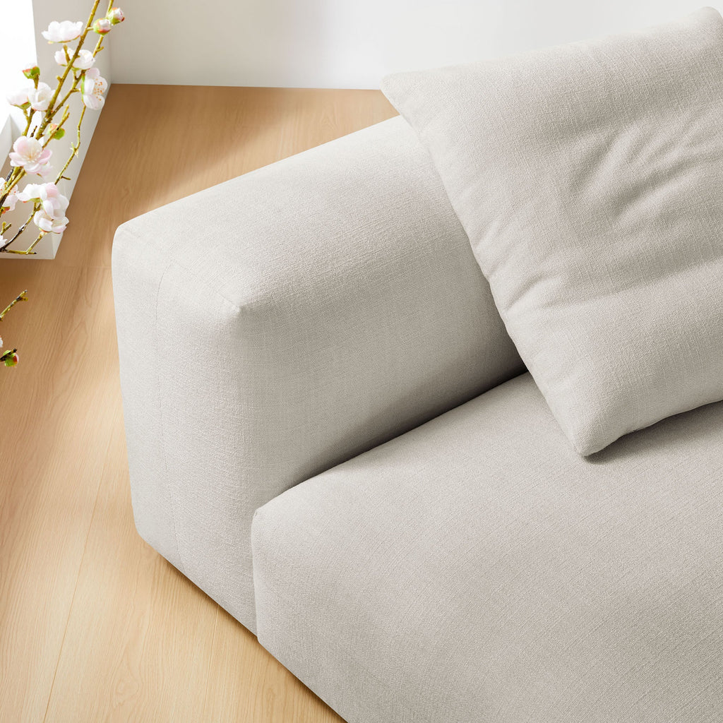 Solace Modular Upholstered Fabric Armless Chair by Modway