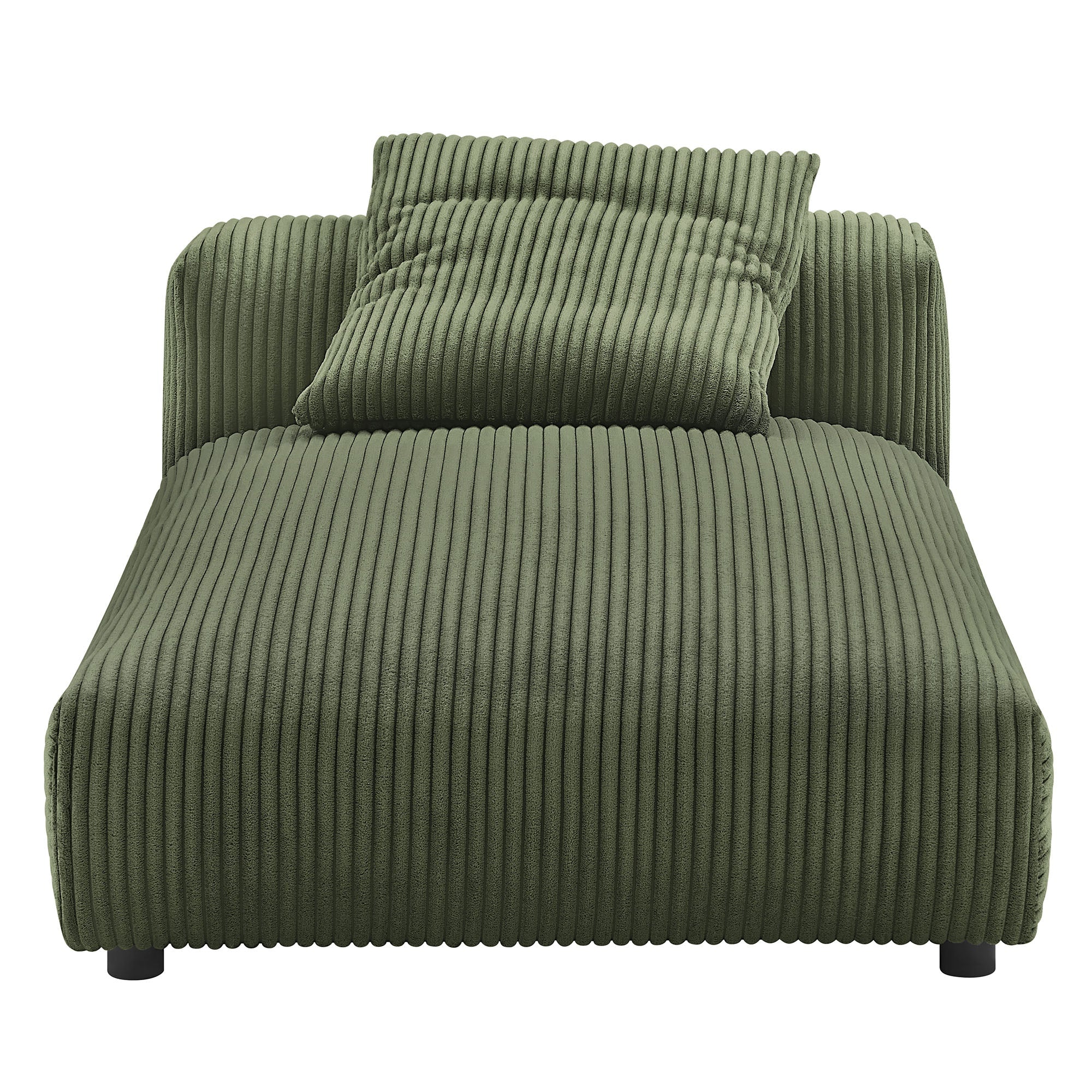 Solace 2-Piece Modular Corduroy Upholstered Sectional Sofa With Chaise by Modway