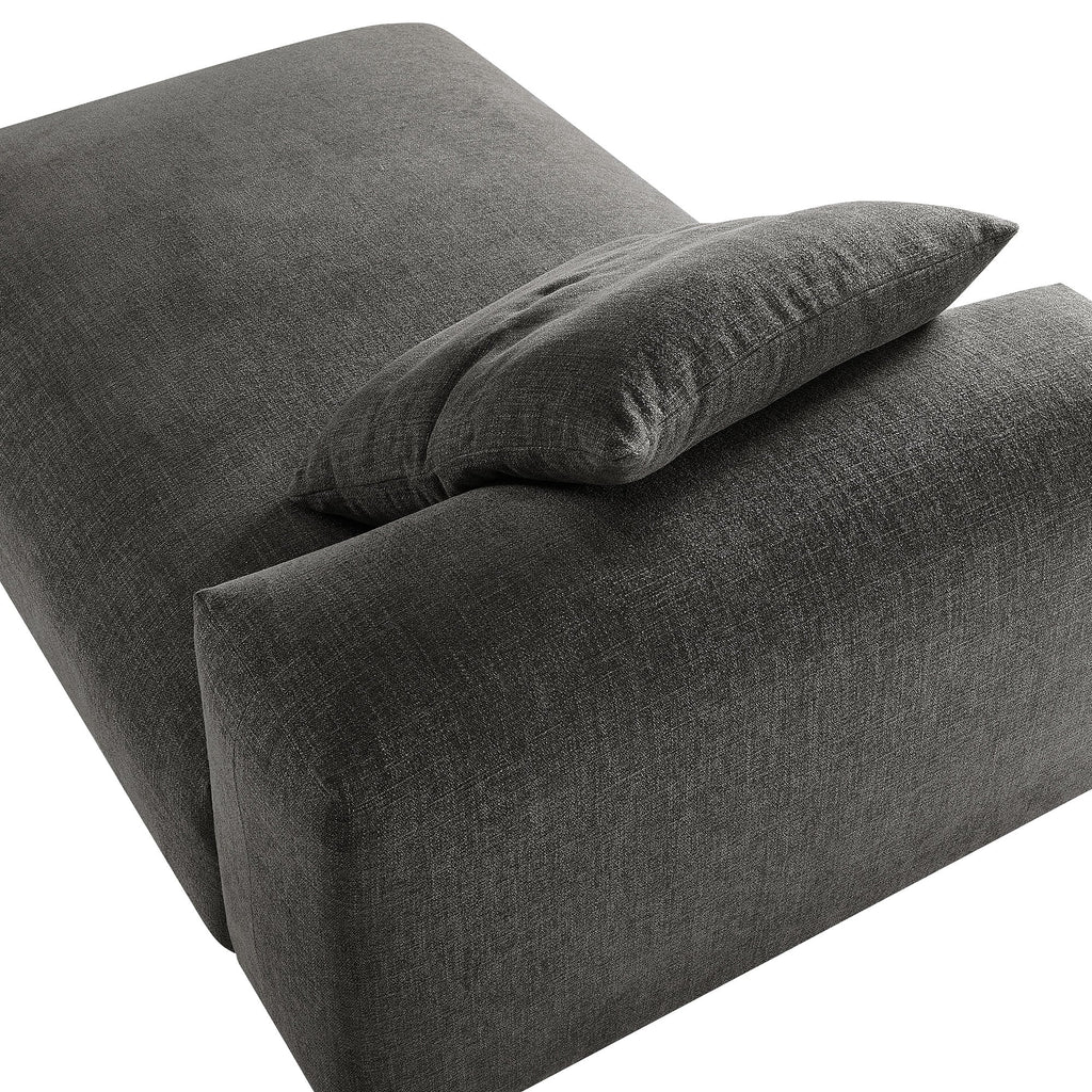 Solace Modular Upholstered Fabric Armless Chaise Lounge by Modway