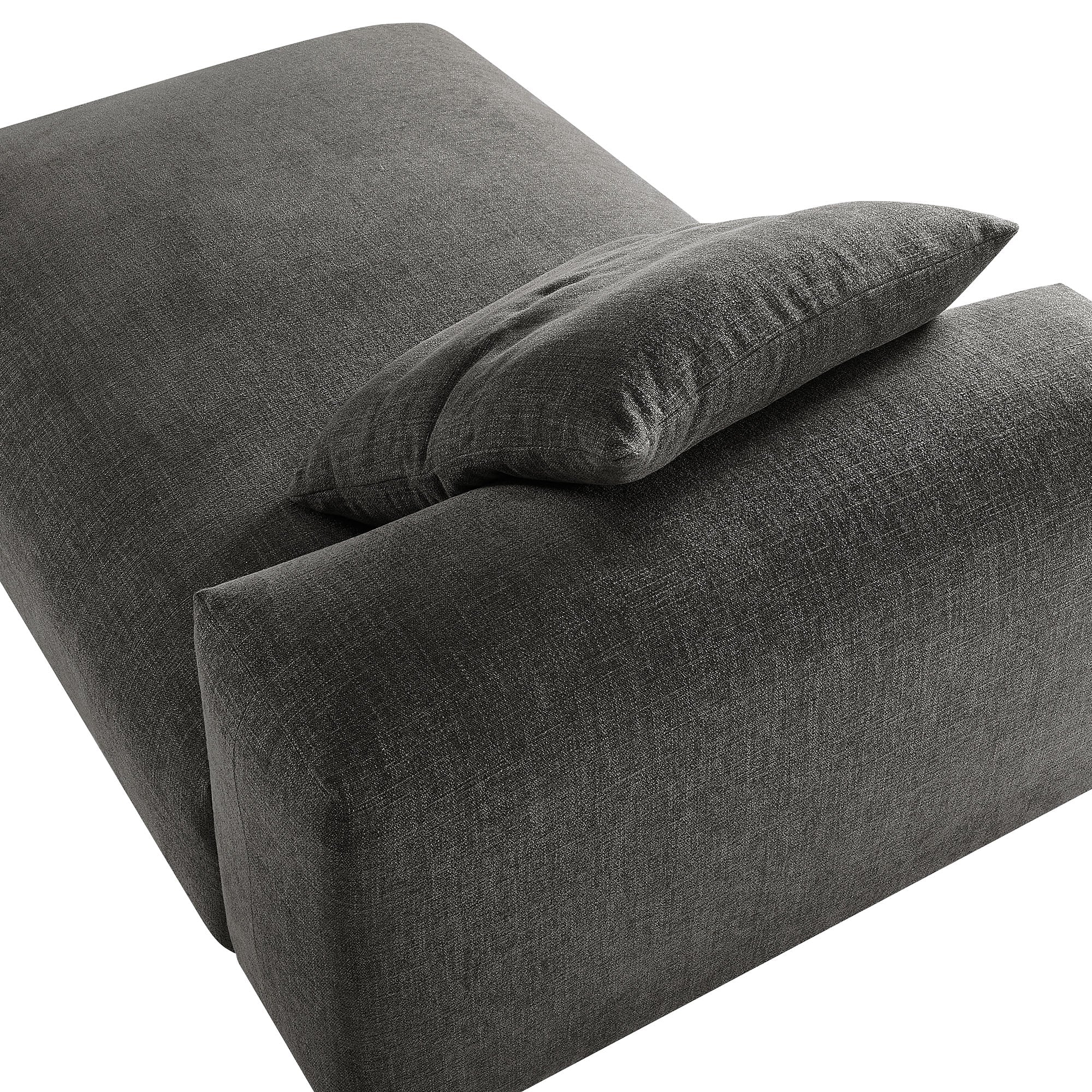 Solace Modular Upholstered Fabric Armless Chaise Lounge by Modway