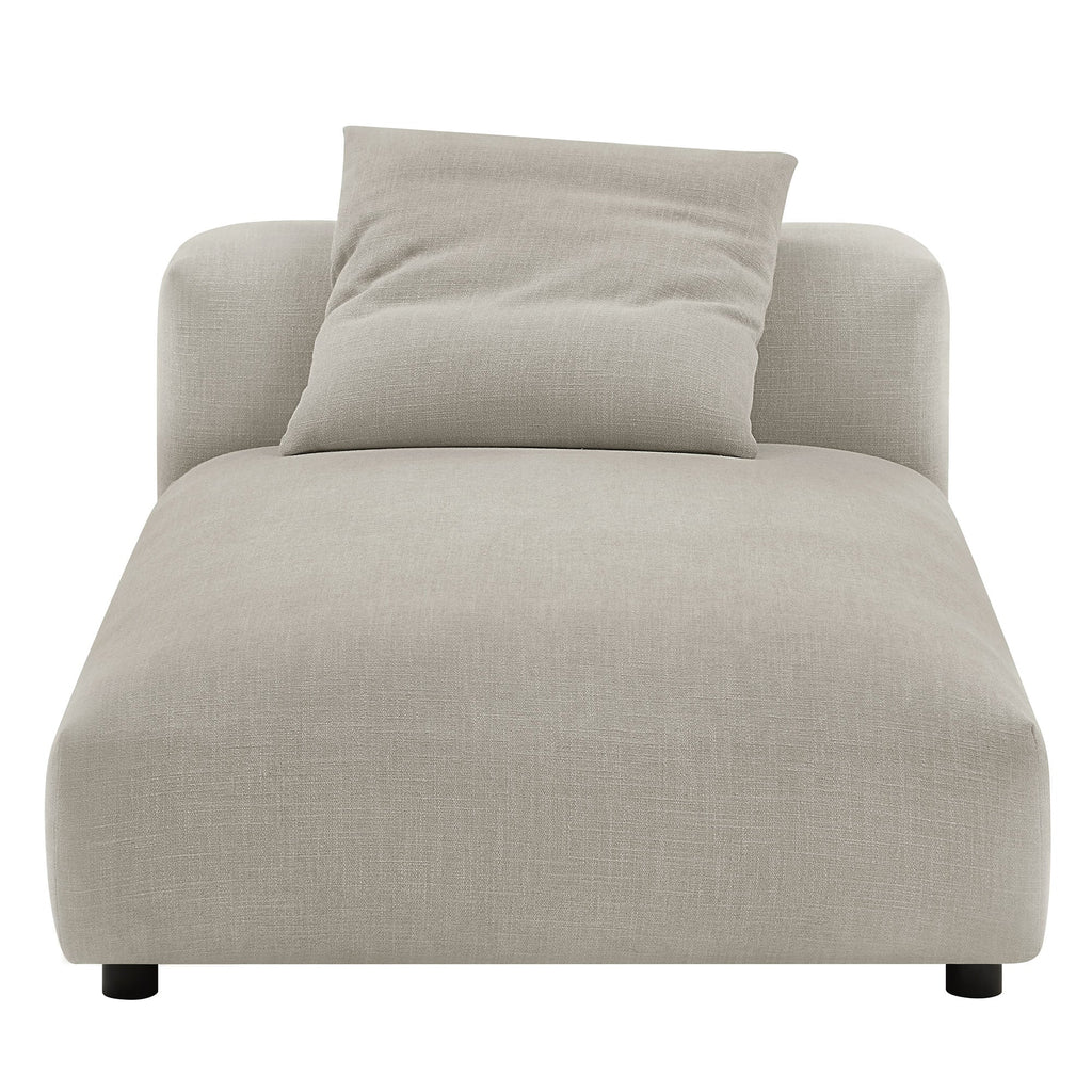 Solace Modular Upholstered Fabric Armless Chaise Lounge by Modway