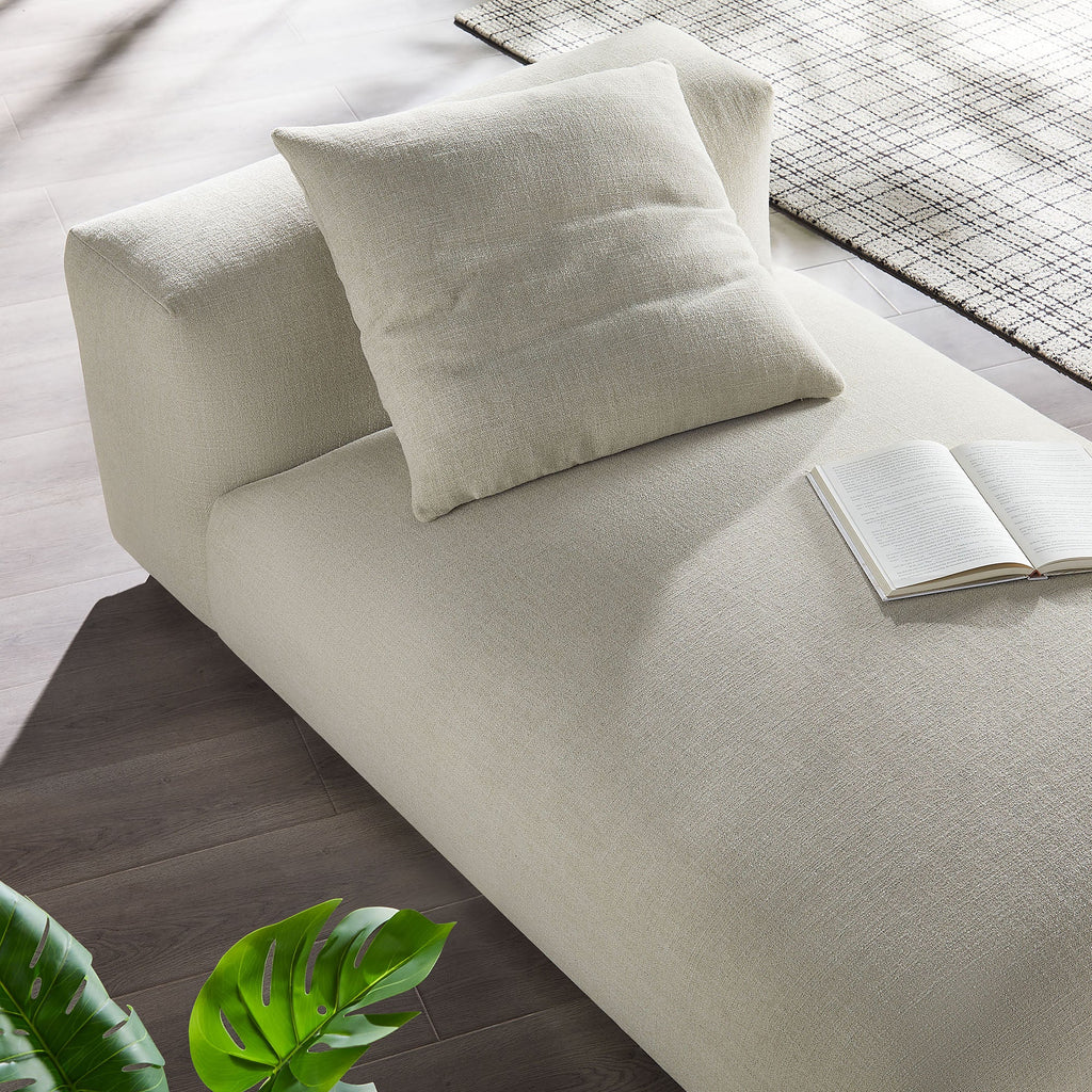 Solace Modular Upholstered Fabric Armless Chaise Lounge by Modway