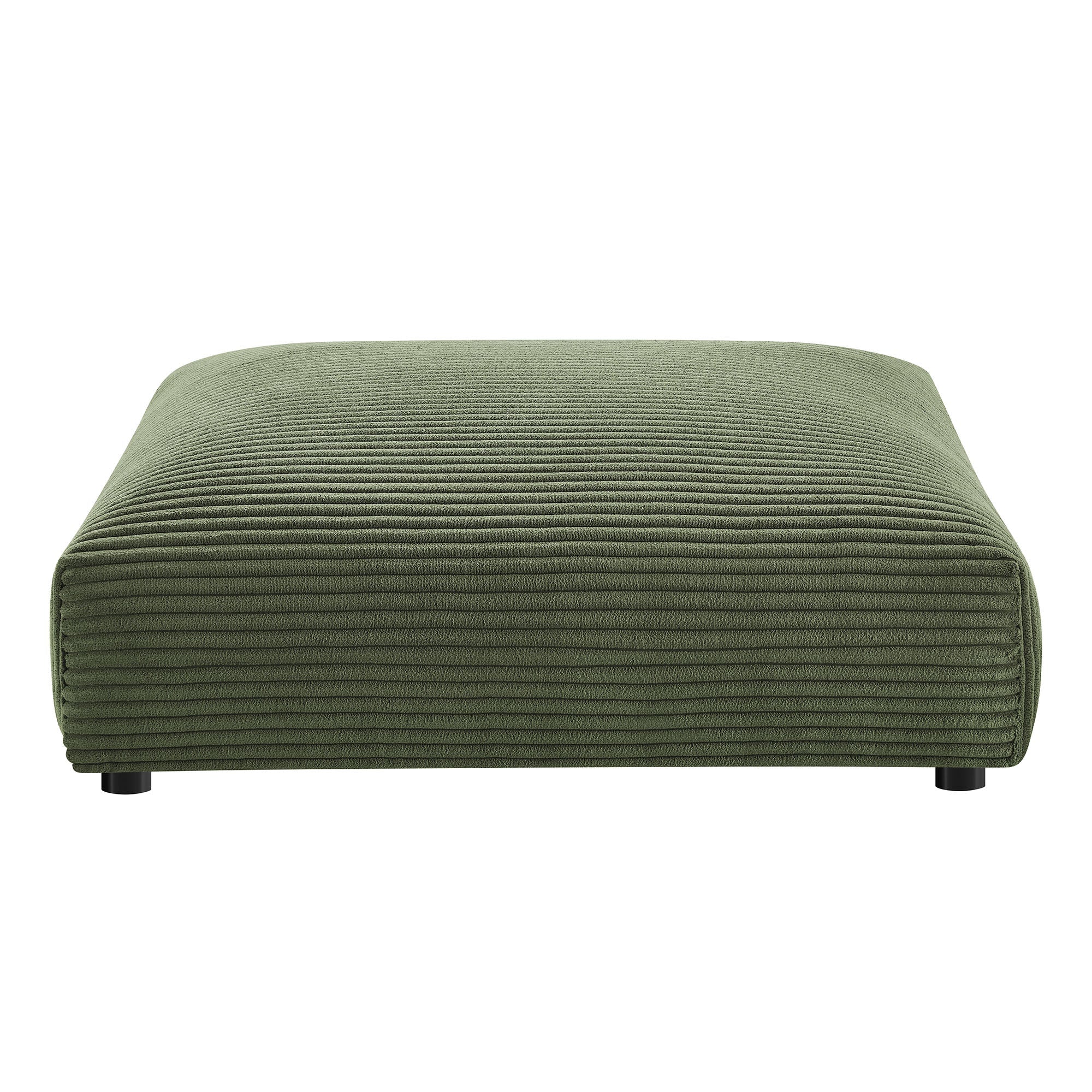 Solace Modular Corduroy Upholstered Armless Loveseat and Ottoman Set by Modway