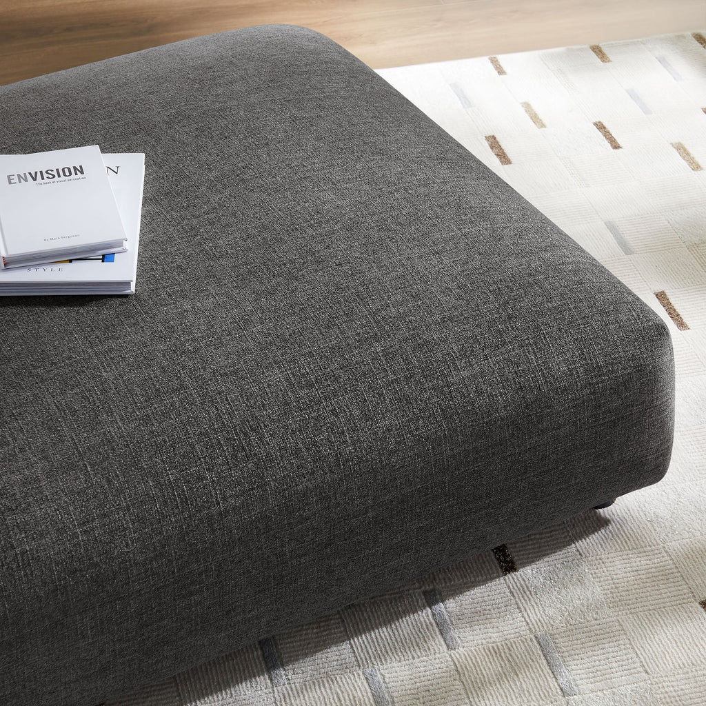 Solace Modular Upholstered Fabric Ottoman by Modway