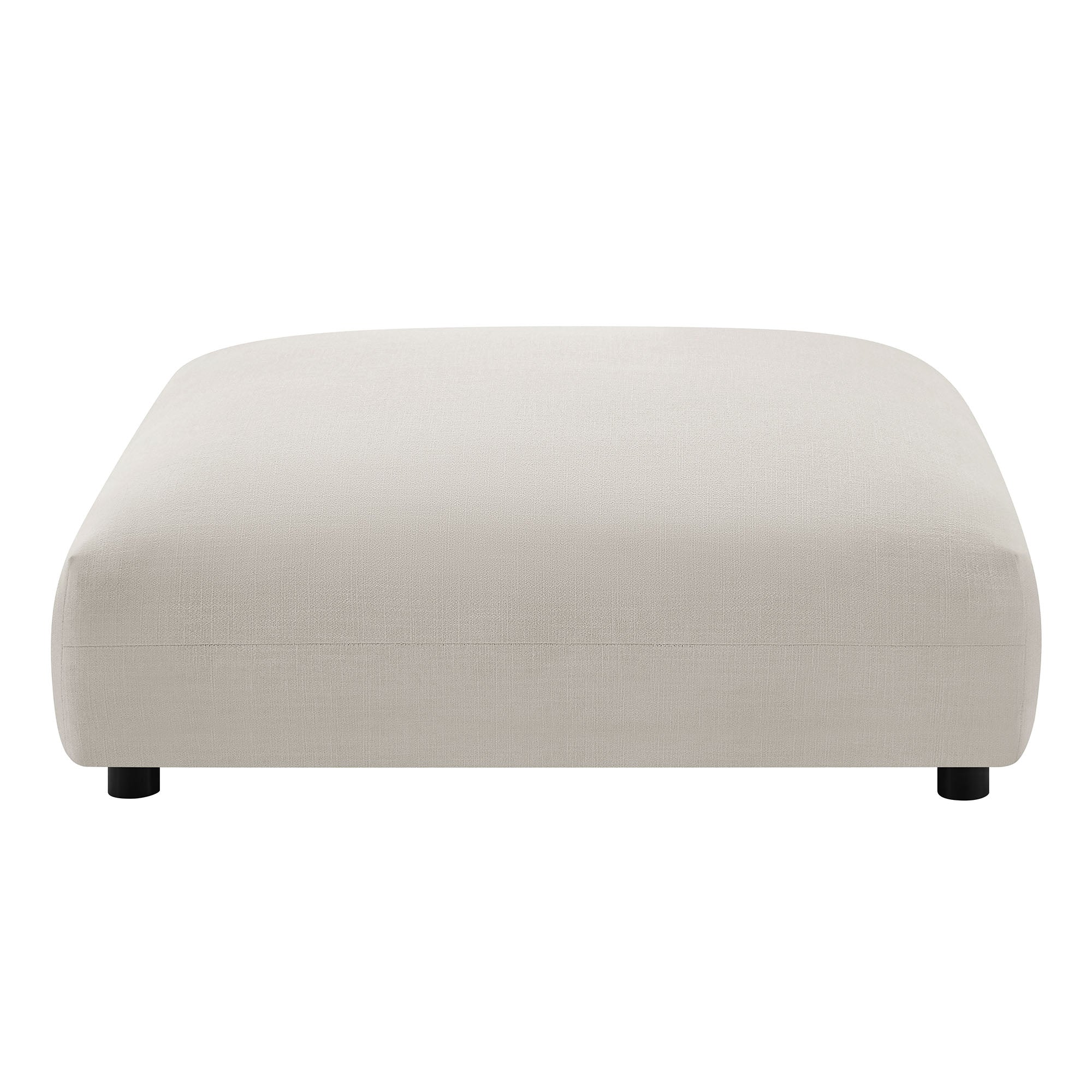 Solace Modular Upholstered Fabric Armless Loveseat and Ottoman Set by Modway