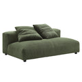 Solace Modular Corduroy Upholstered Armless Loveseat by Modway