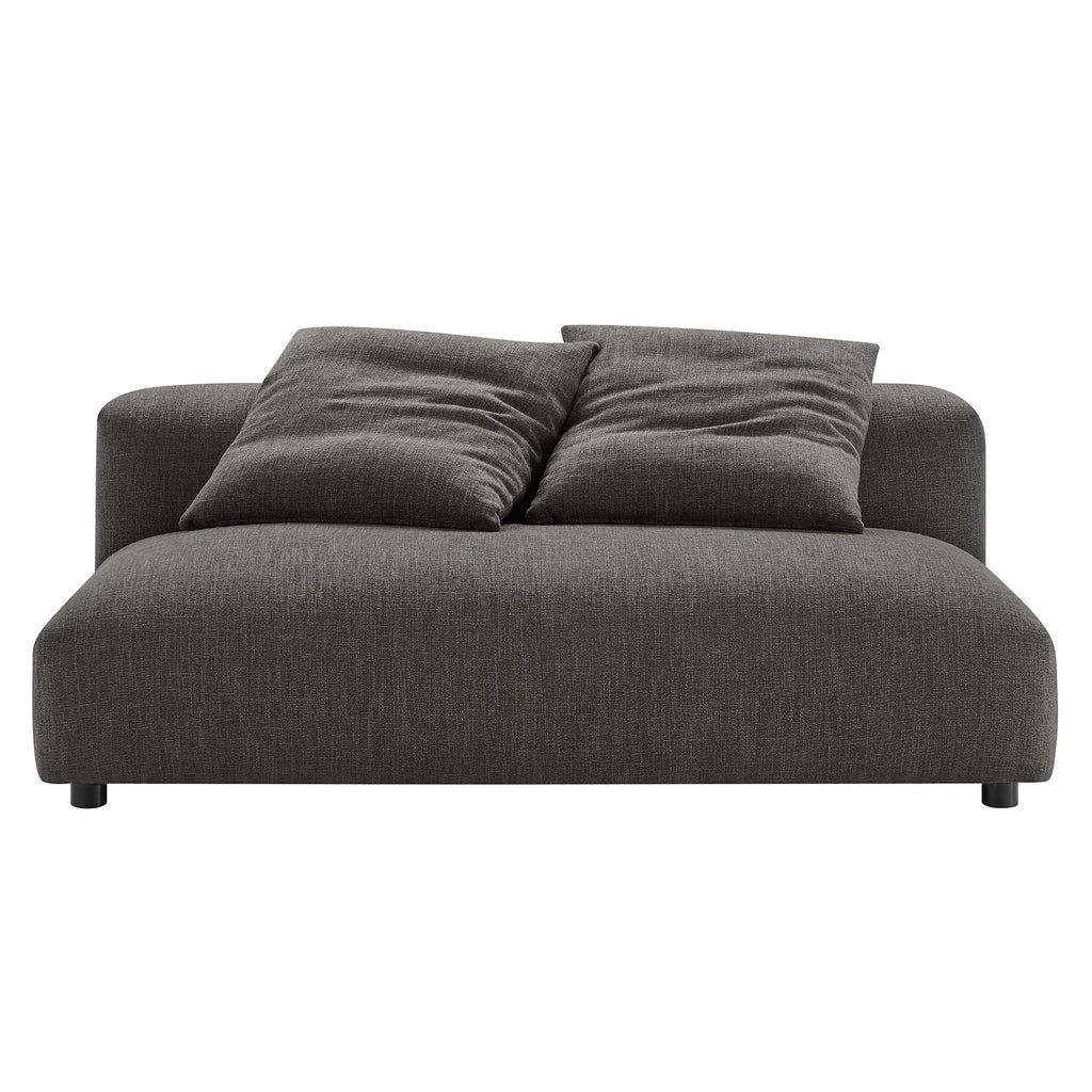 Solace 2-Piece Modular Upholstered Fabric Sectional Sofa With Chaise by Modway