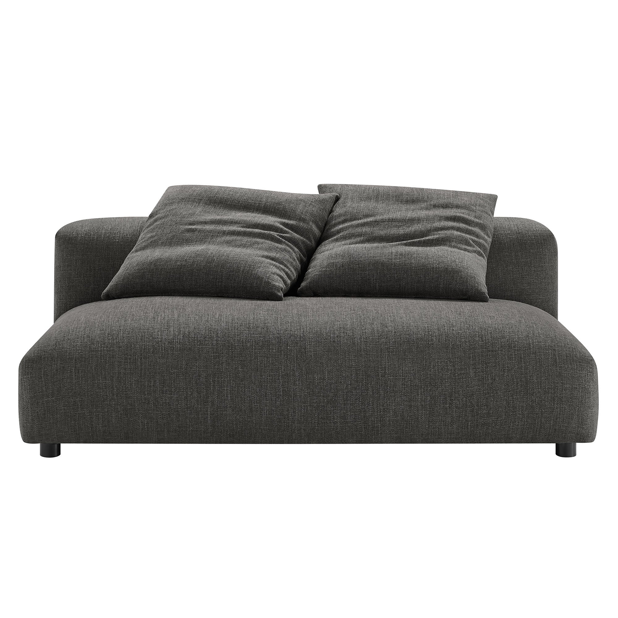 Solace 2-Piece Modular Upholstered Fabric Sectional Sofa With Chaise by Modway