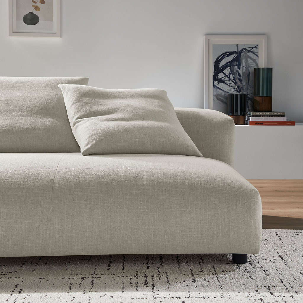 Solace Modular Upholstered Fabric Armless Loveseat by Modway