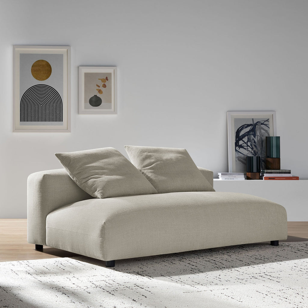 Solace Modular Upholstered Fabric Armless Loveseat by Modway