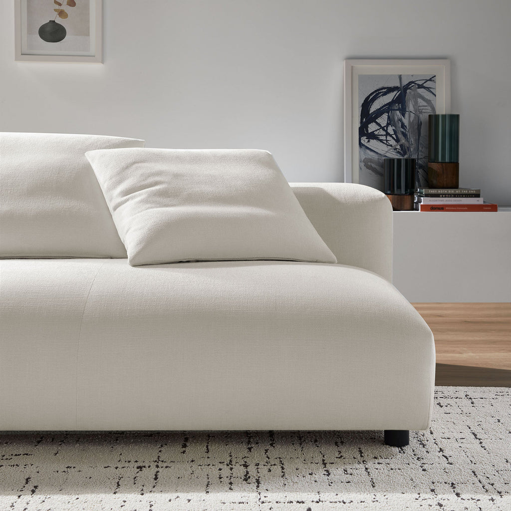 Solace Modular Upholstered Fabric Armless Loveseat by Modway