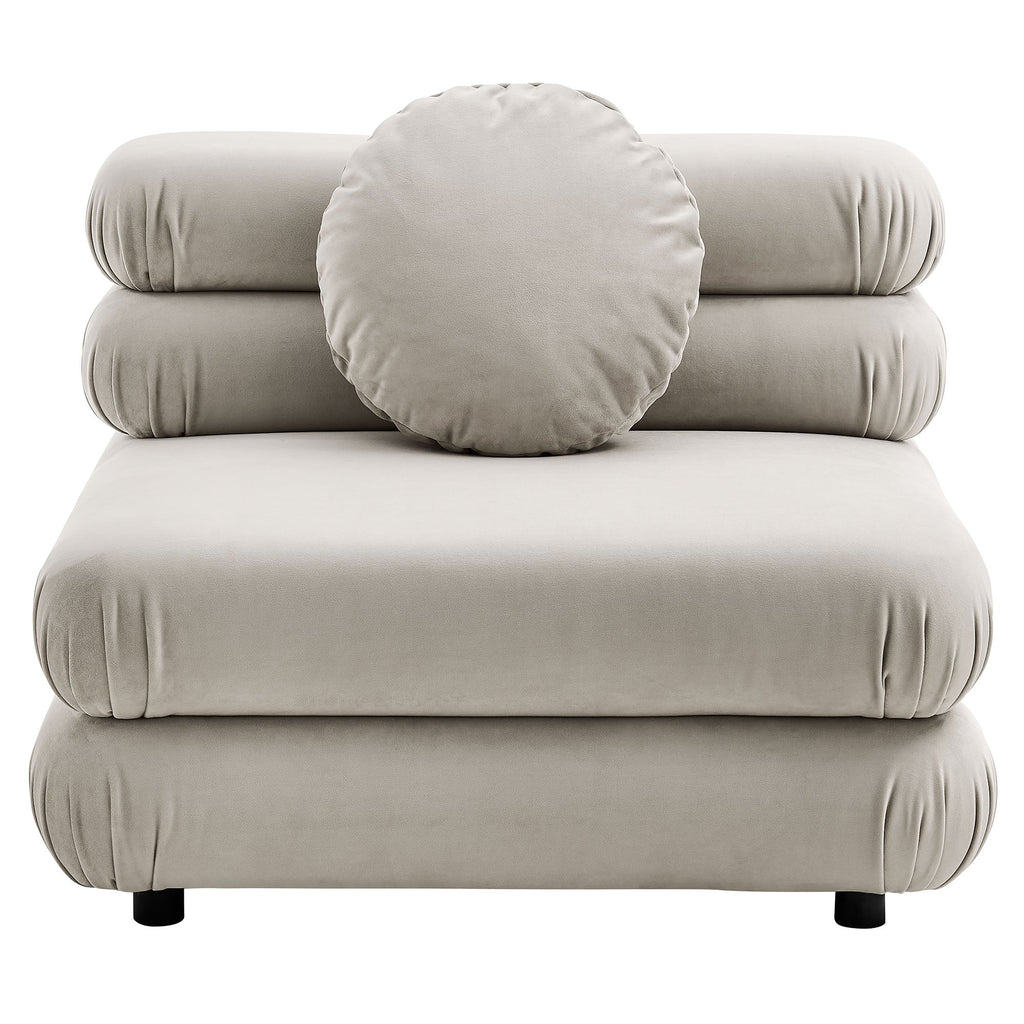 Jubilee Modular Performance Velvet Armless Chair by Modway