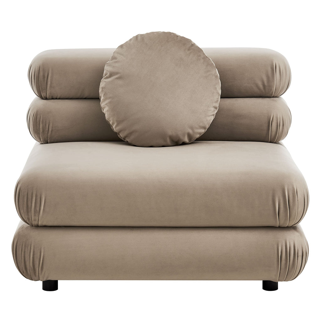 Jubilee Modular Performance Velvet Armless Chair by Modway