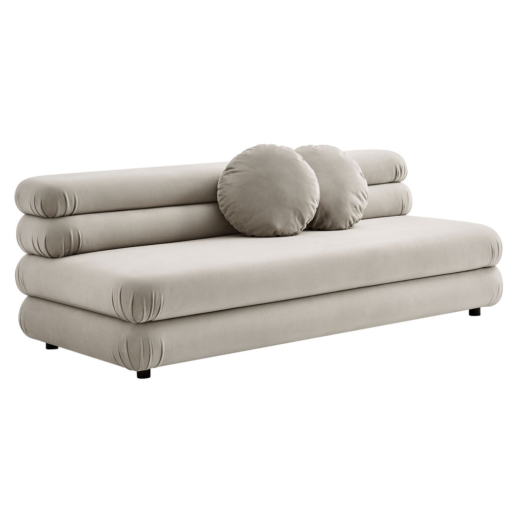 Jubilee Modular Performance Velvet Armless Loveseat by Modway