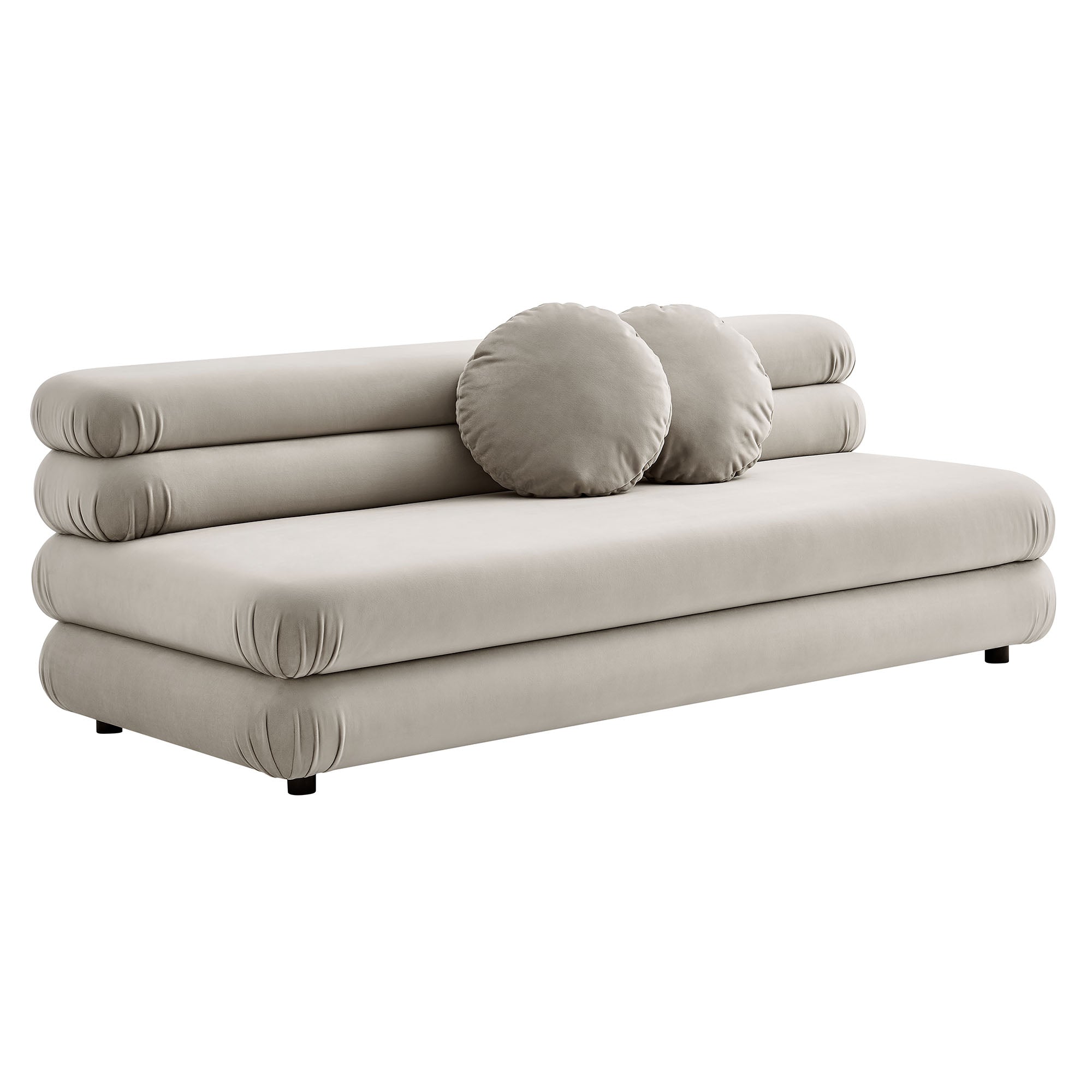 Jubilee Modular Performance Velvet Armless Loveseat by Modway