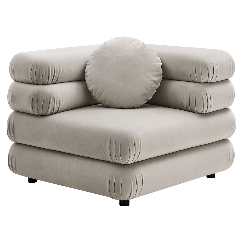 Jubilee Modular Performance Velvet Corner Chair by Modway