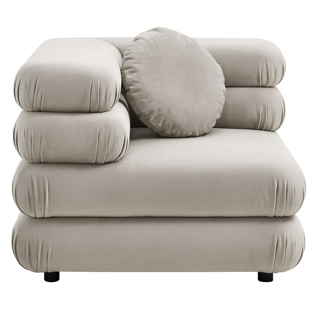 Jubilee Modular Performance Velvet Corner Chair by Modway