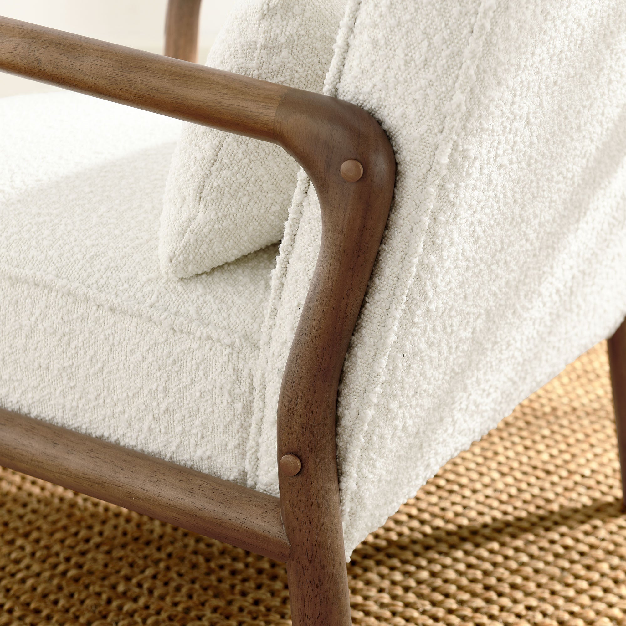 Charlie Boucle Upholstered Armchair by Modway