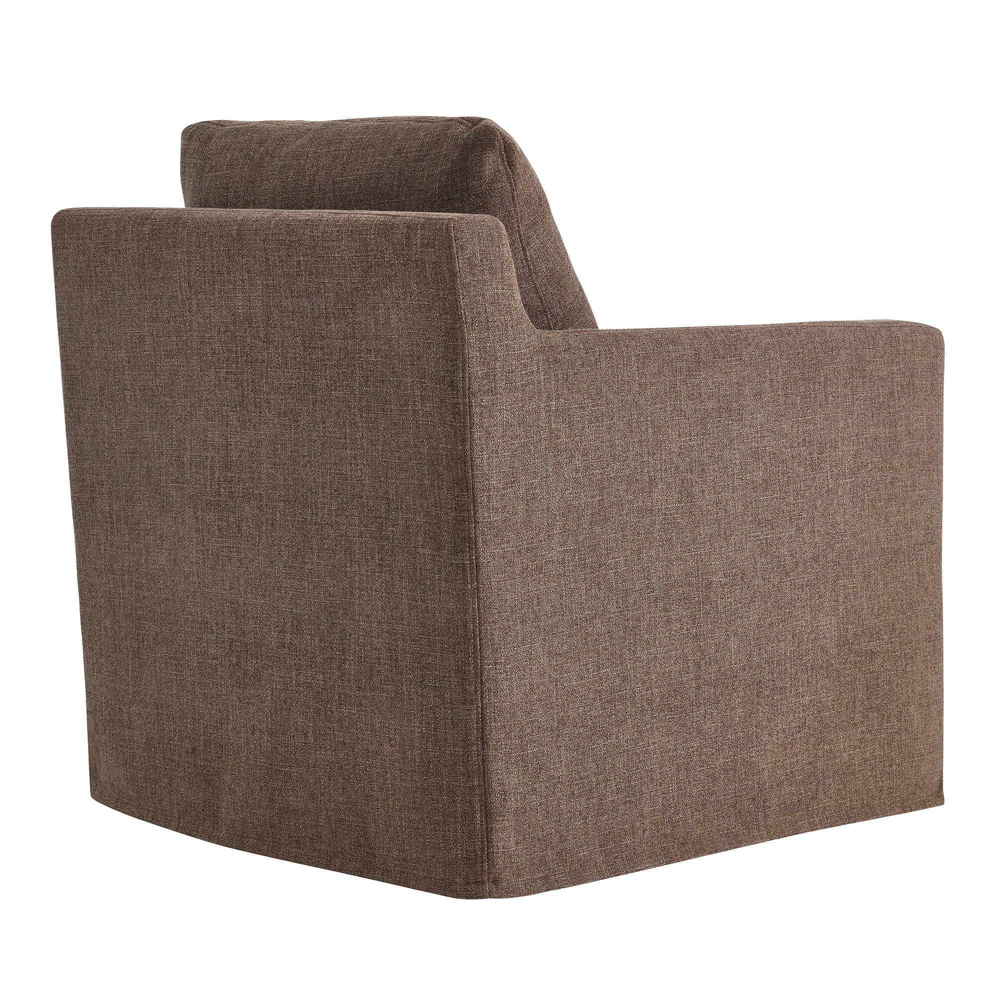 Serene Linen Slipcovered Swivel Armchair by Modway