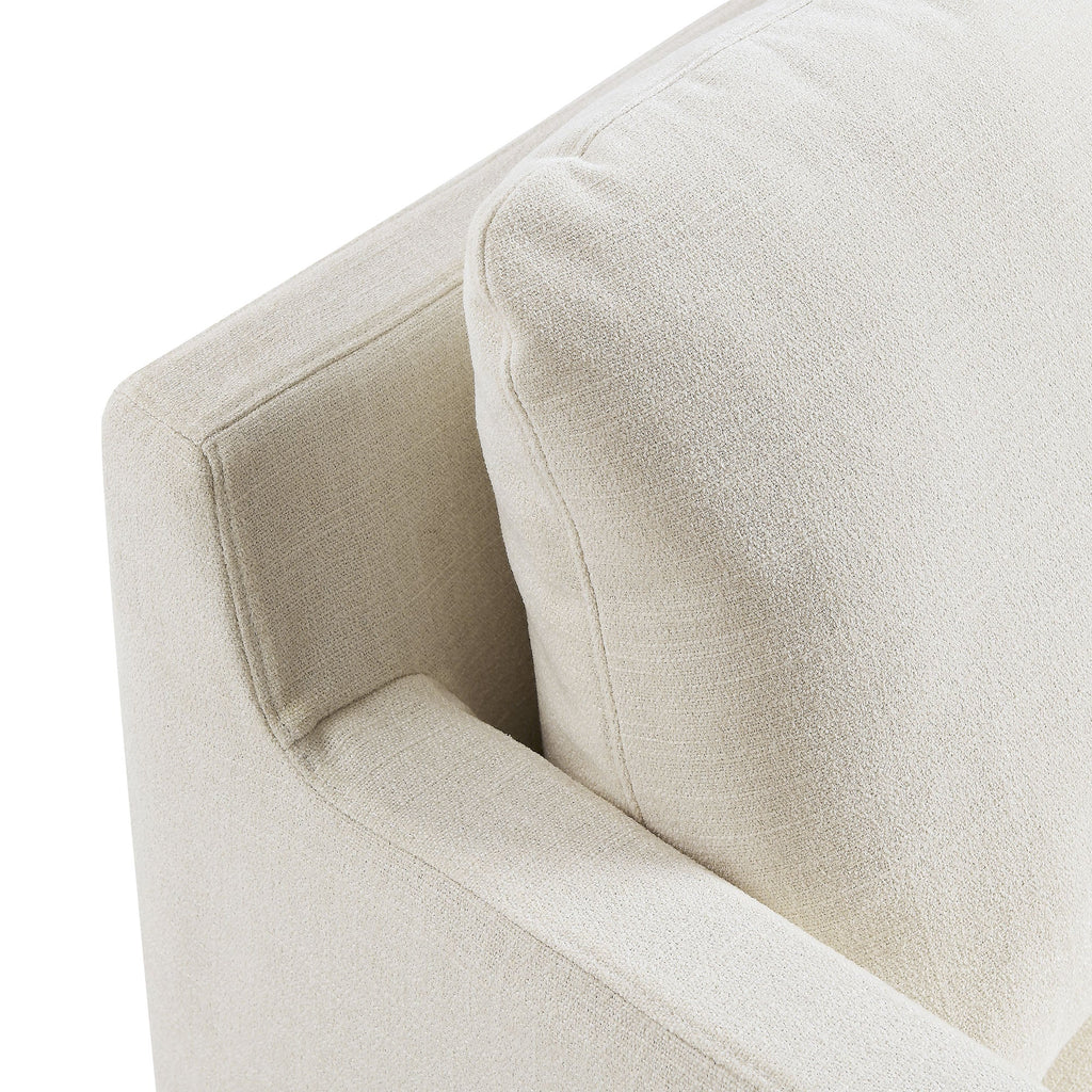 Serene Linen Slipcovered Swivel Armchair by Modway