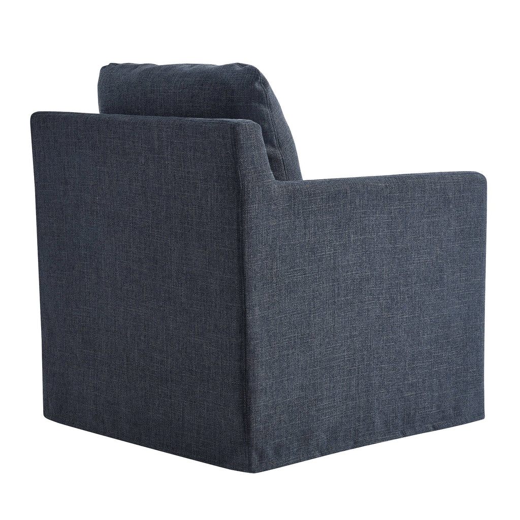 Serene Linen Slipcovered Swivel Armchair by Modway