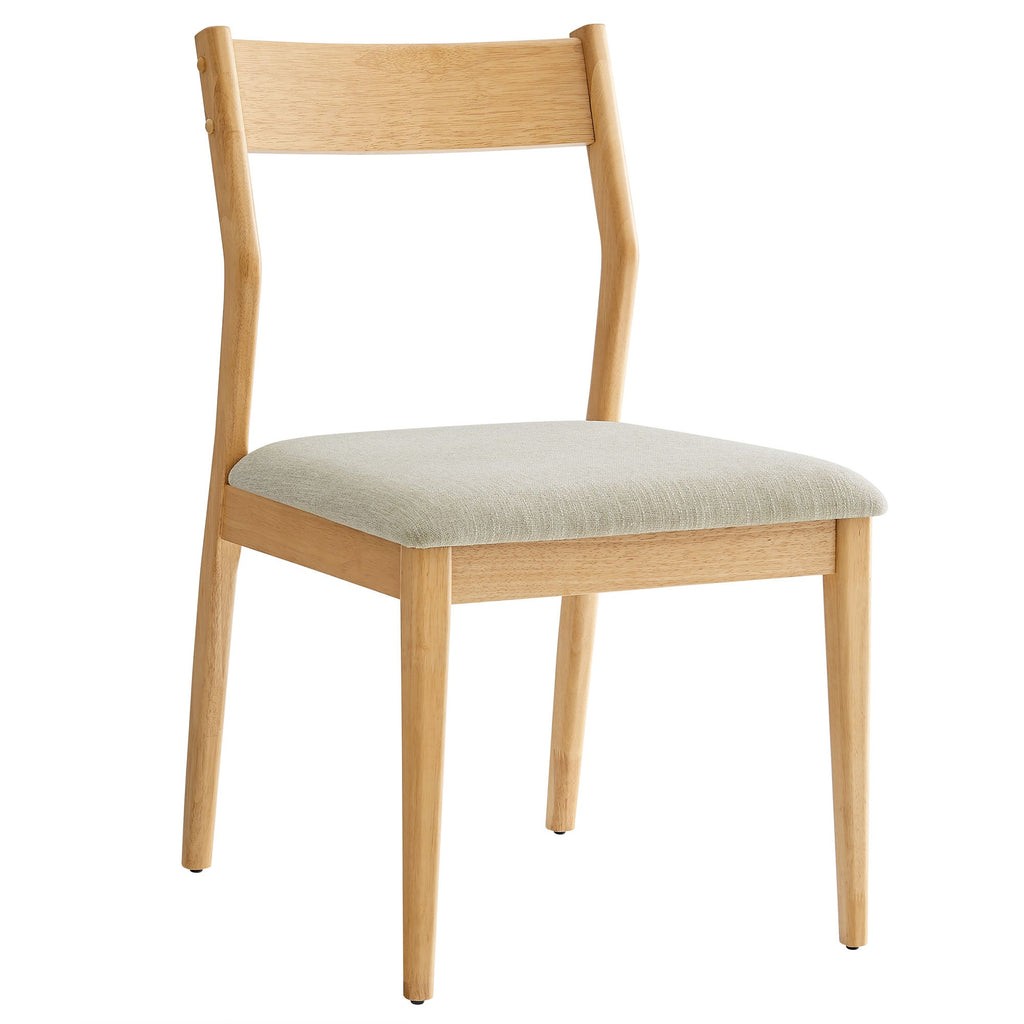 Solara 7-Piece Wood Dining Set with Fabric Upholstered Side Chairs by Modway
