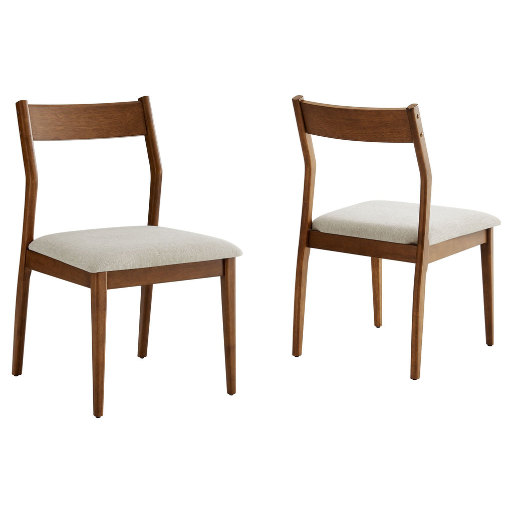 Solara 7-Piece Wood Dining Set with Fabric Upholstered Armchairs by Modway