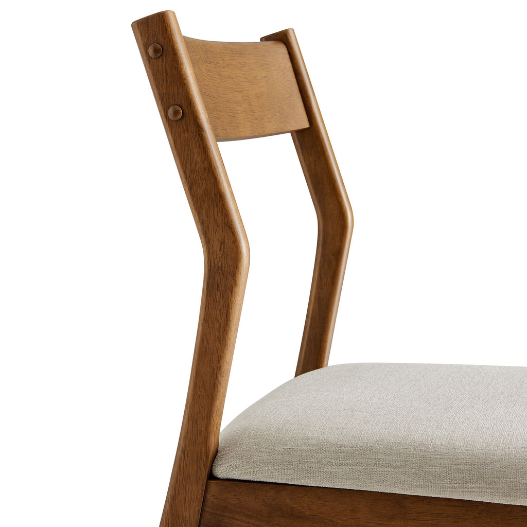 Solara Fabric Wood Dining Side Chairs Set of 2 by Modway
