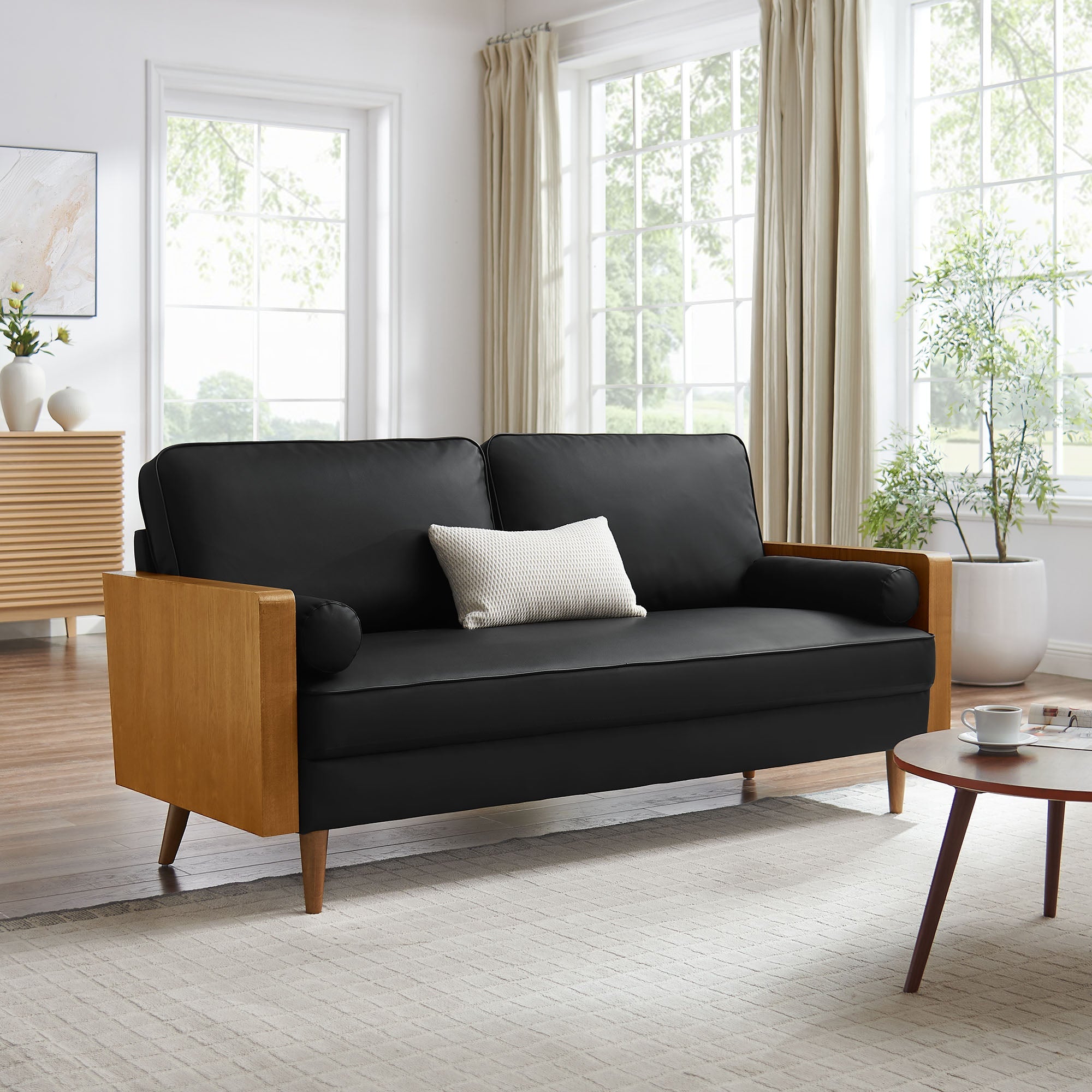 Kellan Vegan Leather Sofa by Modway