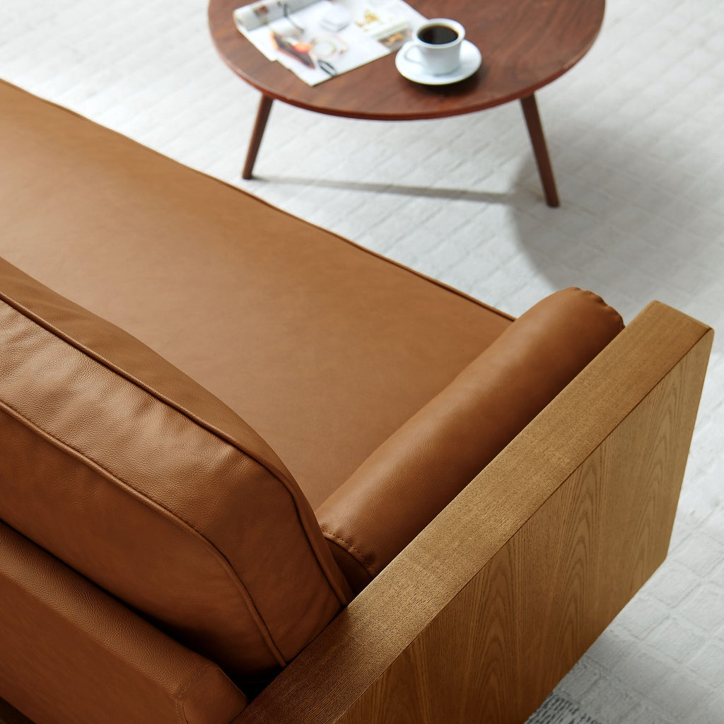 Kellan Vegan Leather Sofa by Modway