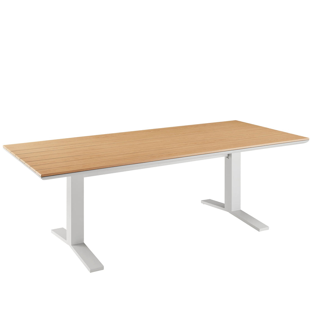 Gavelston 91" Outdoor Patio Aluminum Dining Table by Modway
