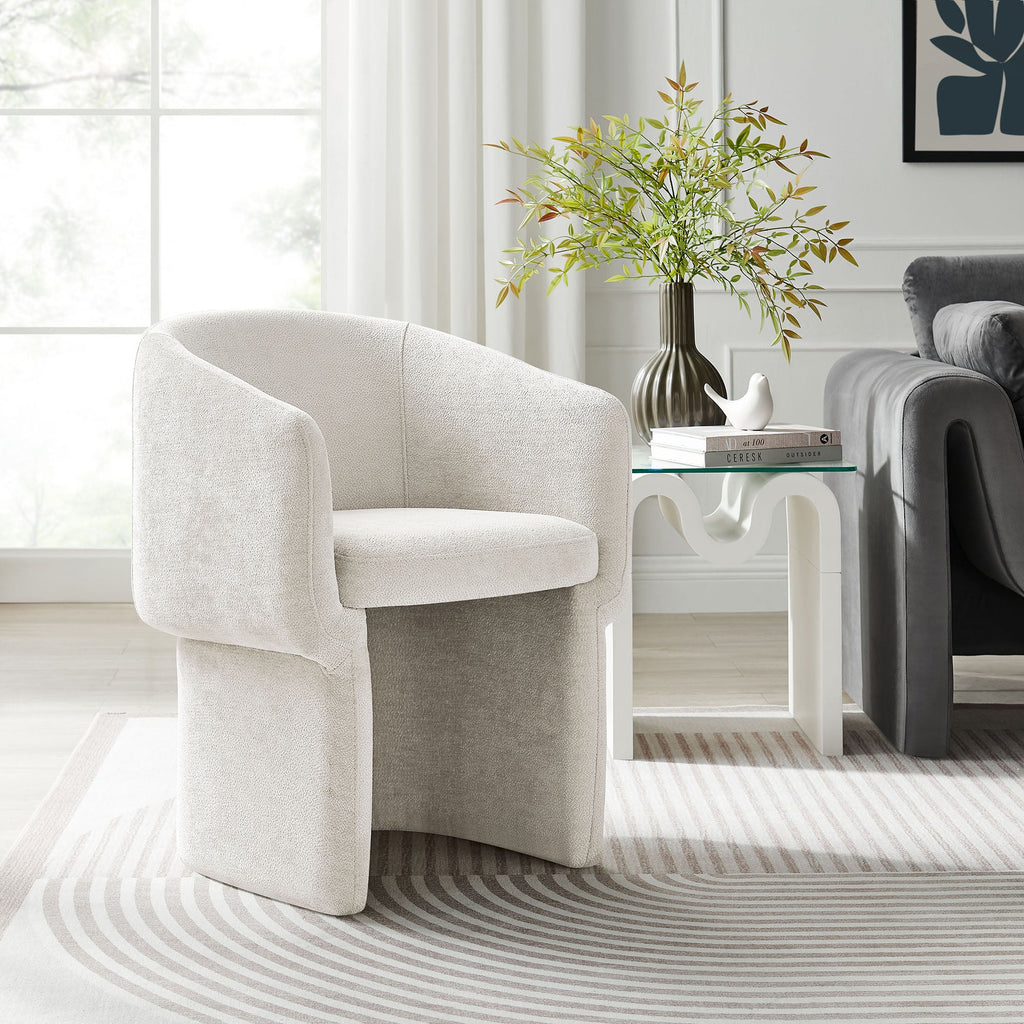 Verity Chenille Dining Armchair by Modway