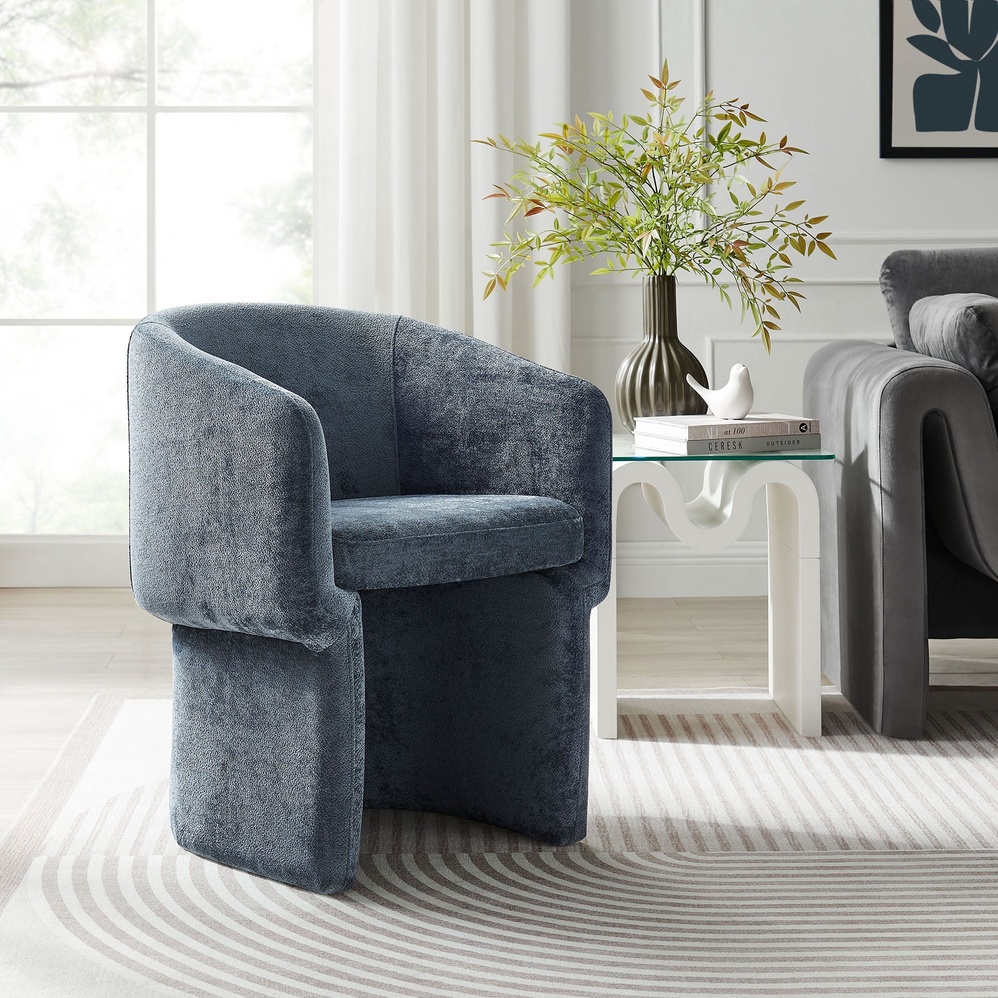 Verity Chenille Dining Armchair by Modway