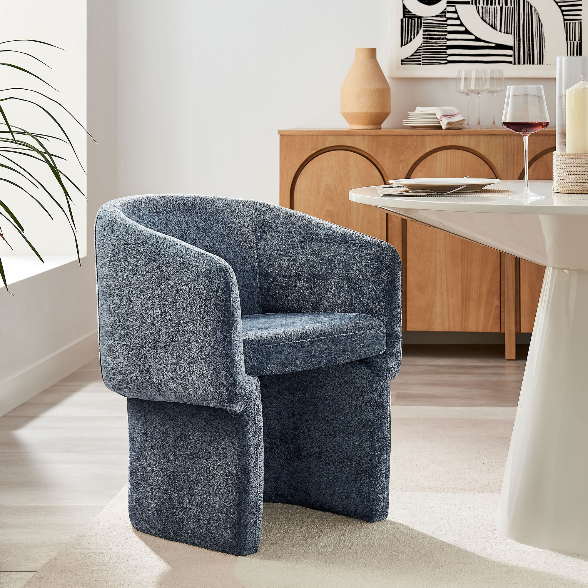 Verity Chenille Dining Armchair by Modway