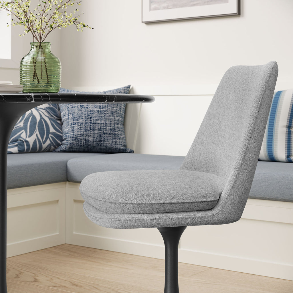 Lippa Upholstered Swivel Dining Chair by Modway