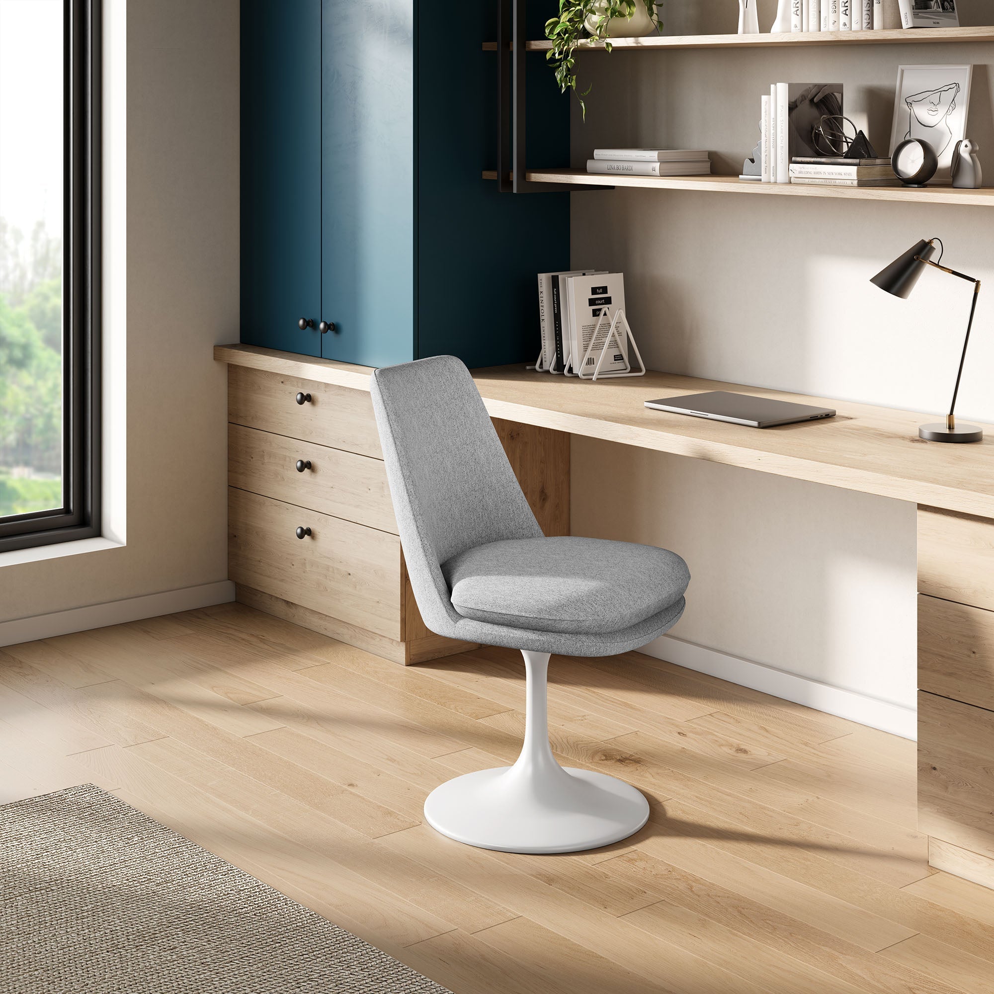 Lippa Upholstered Swivel Dining Chair by Modway