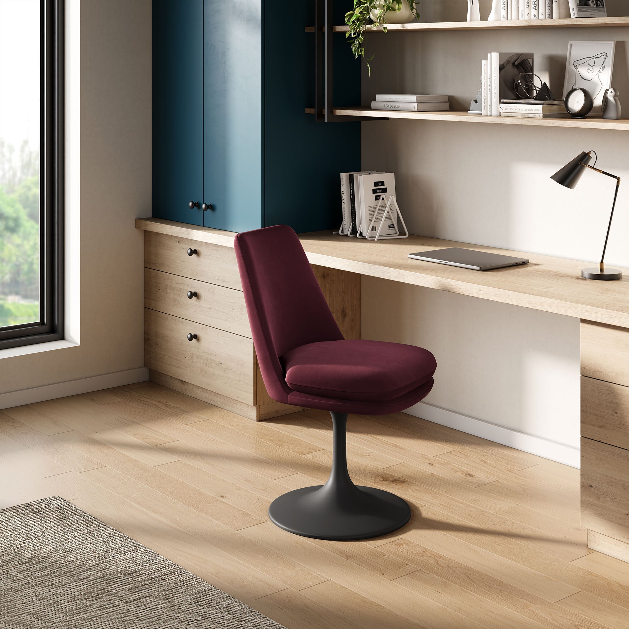 Lippa Performance Velvet Swivel Dining Chair by Modway