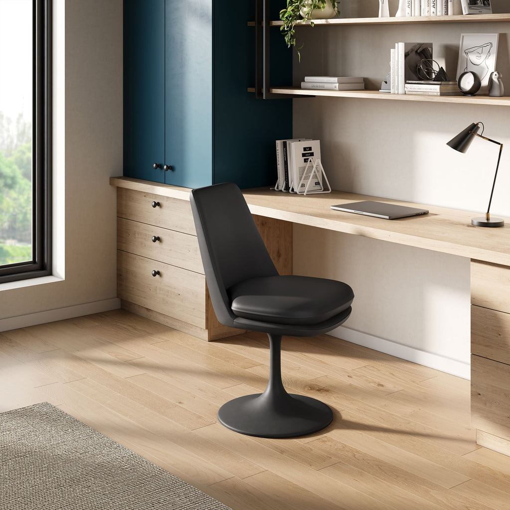 Lippa Vegan Leather Swivel Dining Chair by Modway