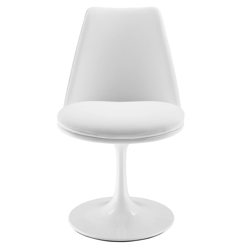 Lippa Vegan Leather Swivel Dining Chair by Modway