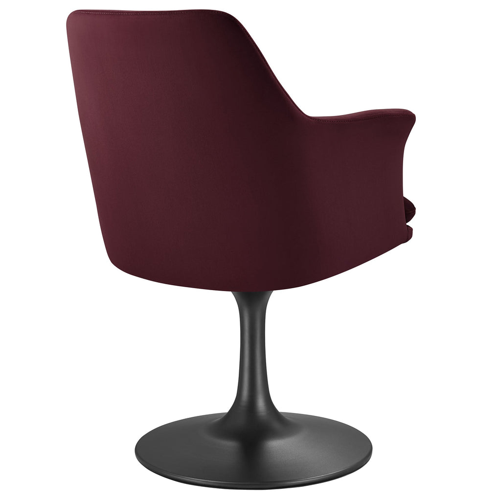 Lippa Performance Velvet Swivel Dining Armchair by Modway