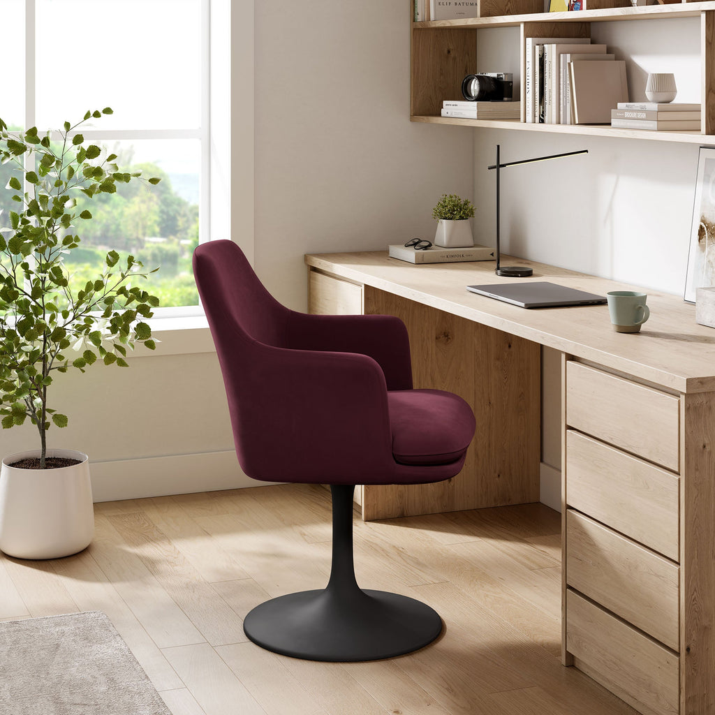 Lippa Performance Velvet Swivel Dining Armchair by Modway
